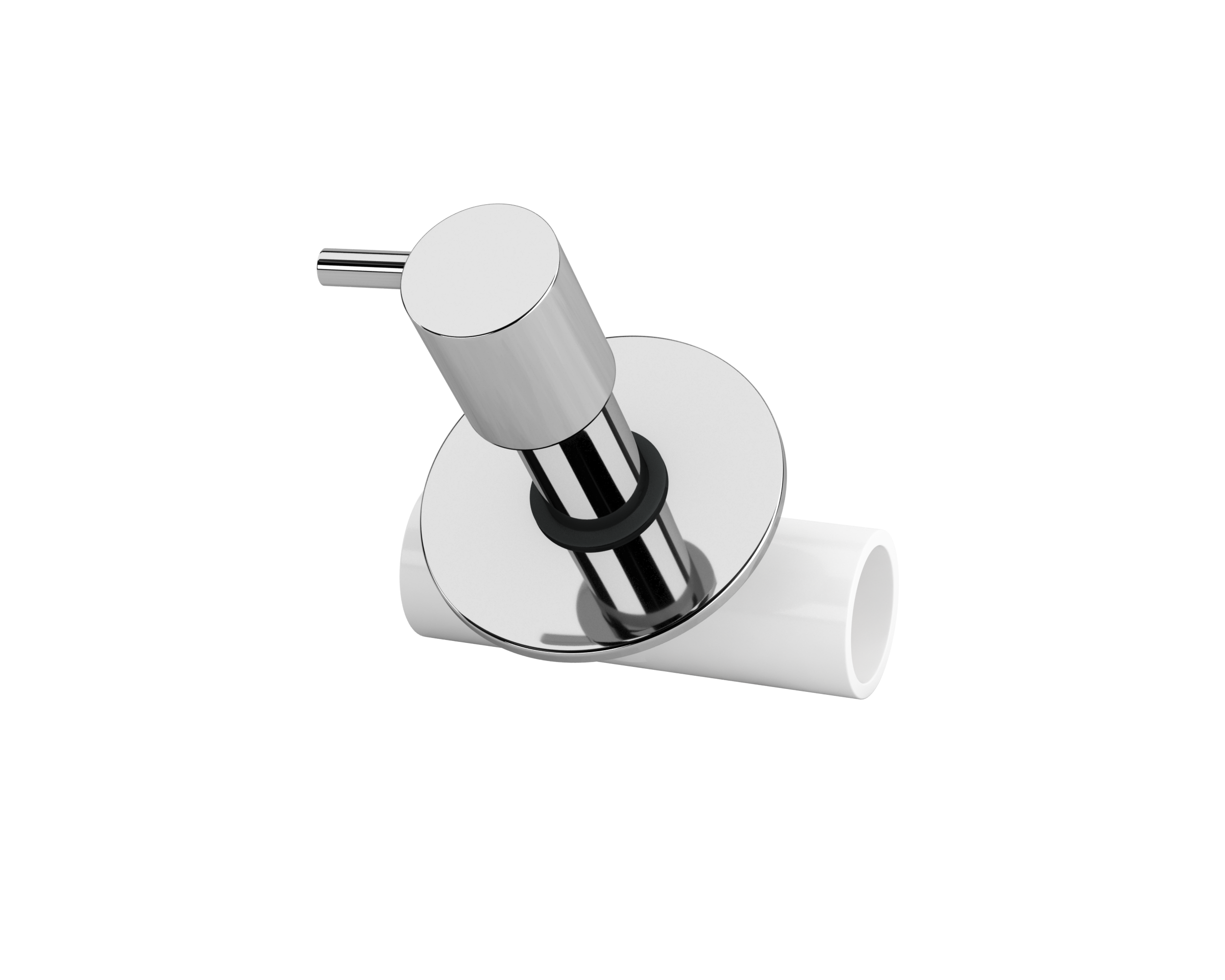 Concealed Valve Round White